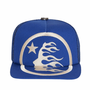 Boné Trucker Hellstar Logo Azul